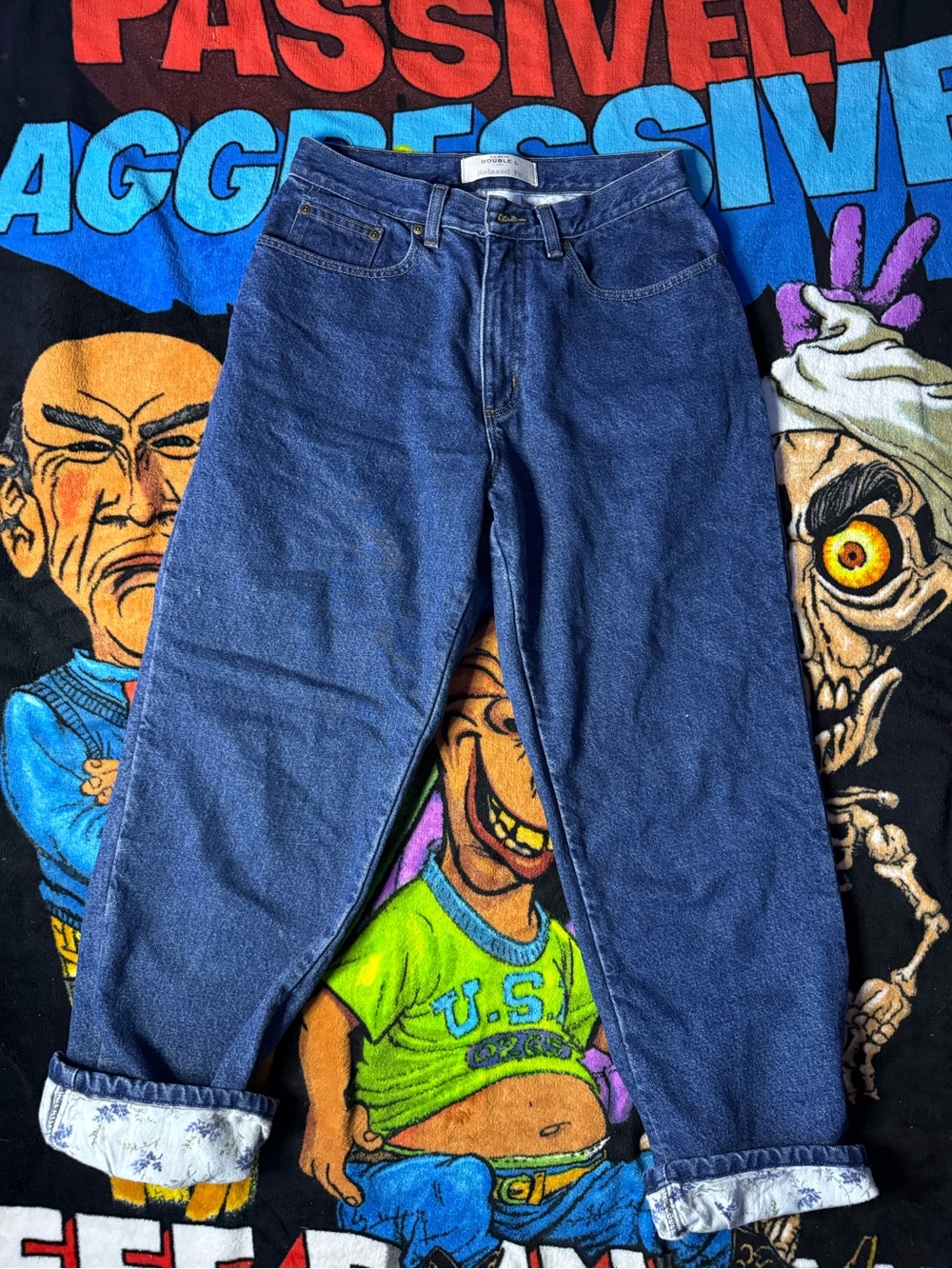 L.L. Bean womens Jeans - Dark Blue Relaxed Fit